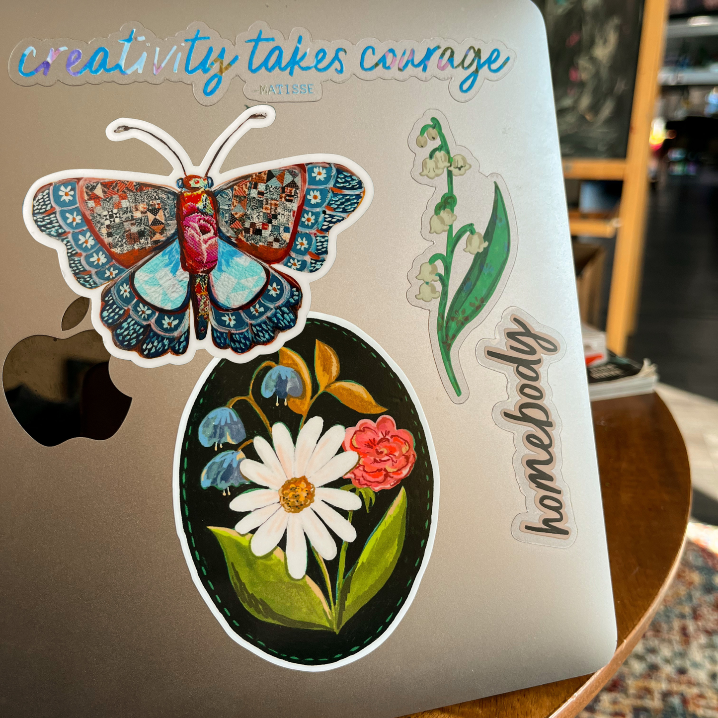 Boho Butterfly Sticker, Nature Inspired sticker, Moth