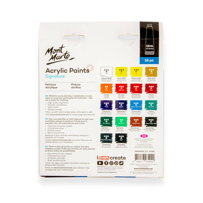 Acrylic Paints Signature 18pc x 12ml (0.4 US fl.oz)