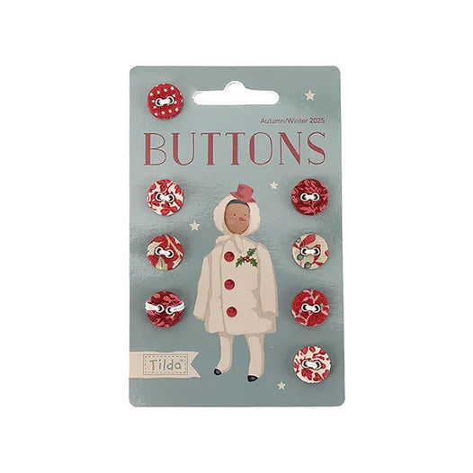 Tilda-Merry Little Christmas Buttons (0.47 in/8 pcs)