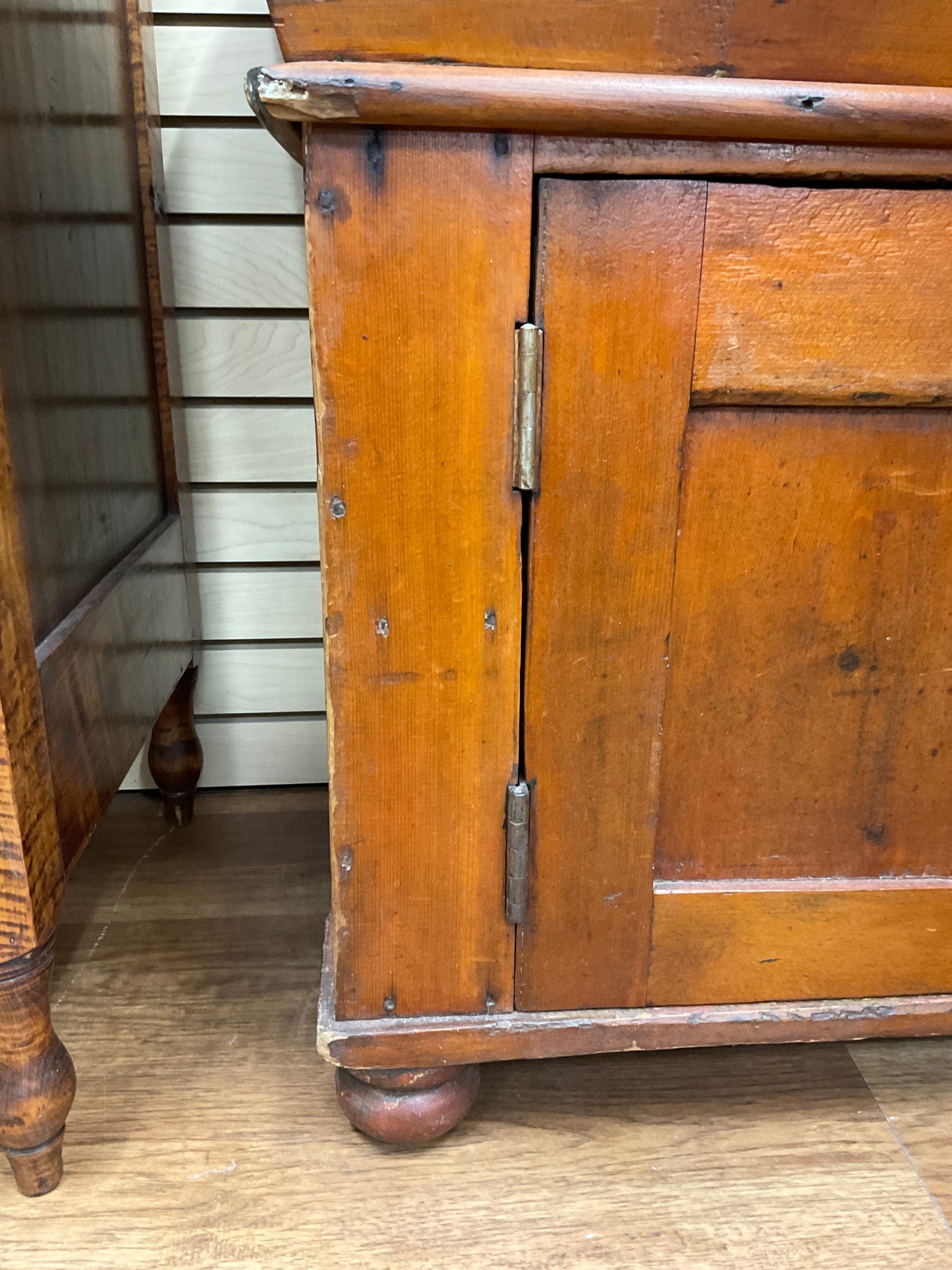 Antique Pine Dough Box Cabinet