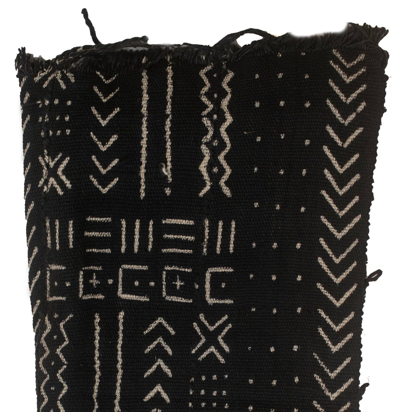 Ebony Black Bogolan Mali Mud Cloth (Kolokani Design)