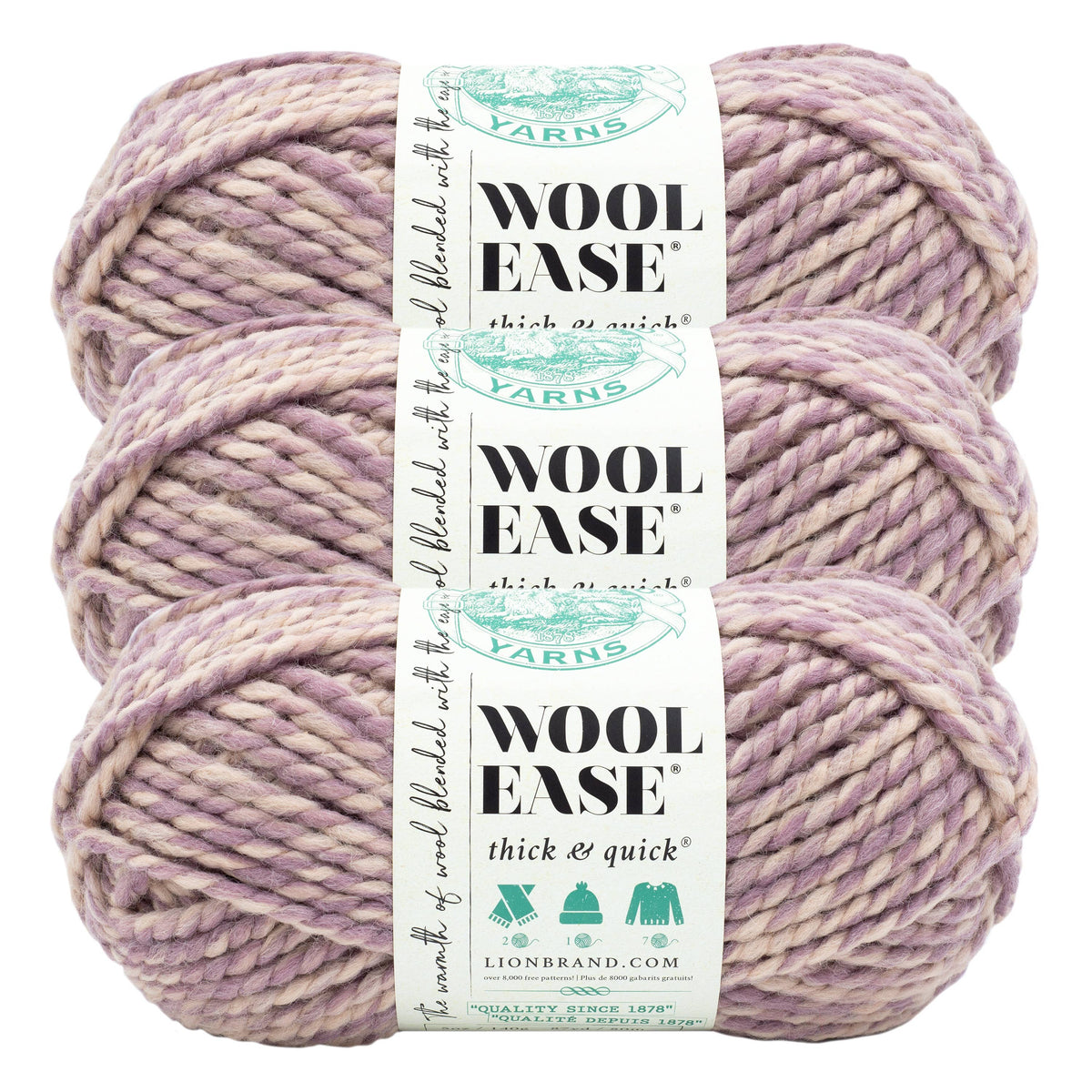Lion Brand Yarn Wool-Ease Thick & Quick Blend