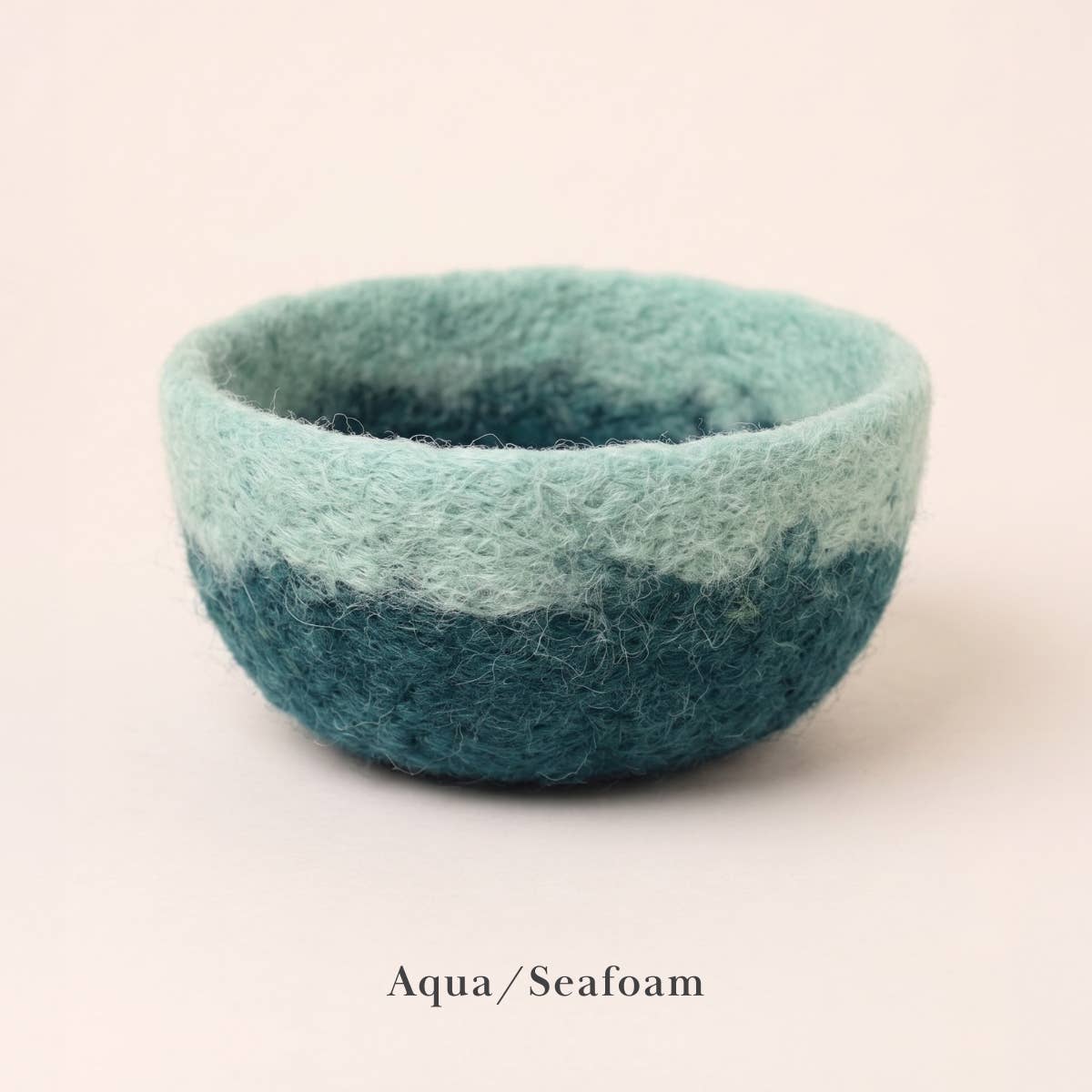 Felt Bowl - Small Ombre | Wool Yarn Bowl | Knitting Bowl