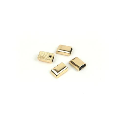 Zipper Cord Ends Gold 4ct