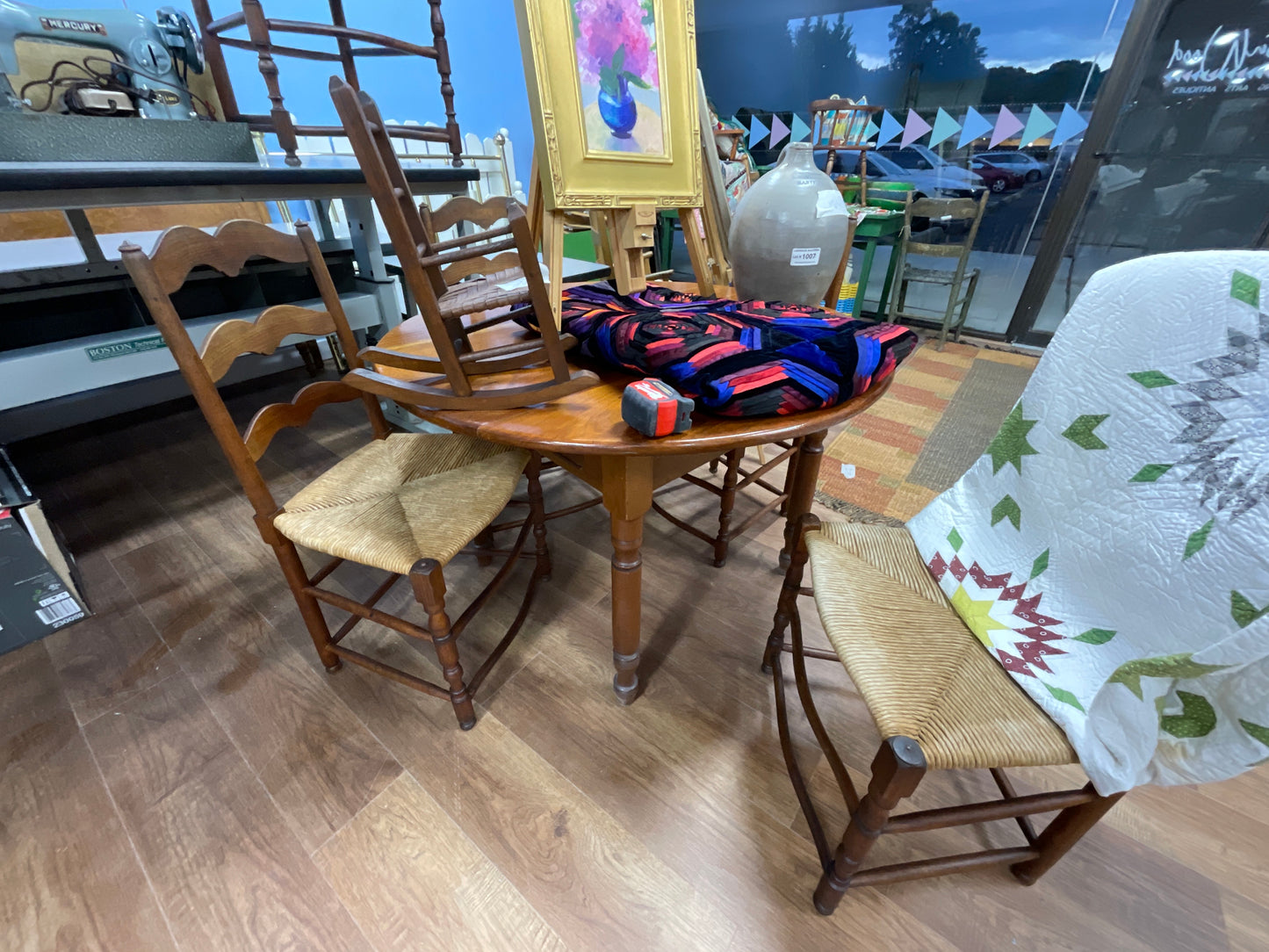 Antique Refinished Round Table