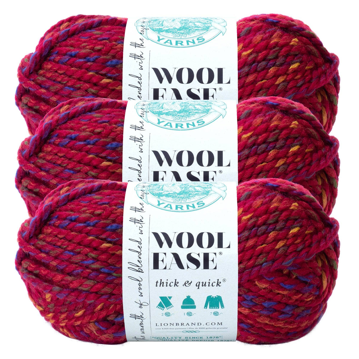 Lion Brand Yarn Wool-Ease Thick & Quick Blend