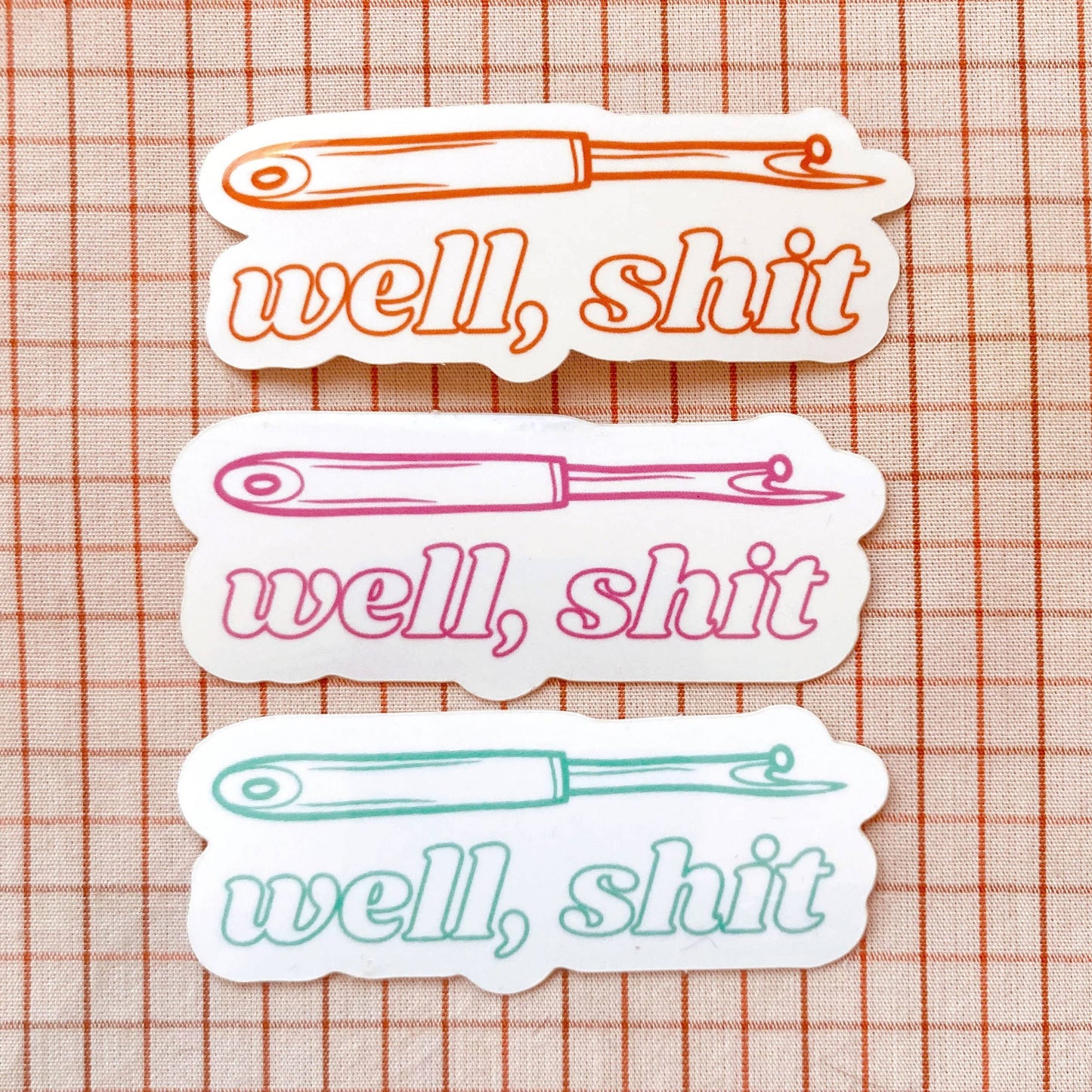 Well, Sh*t! Seam Ripper Sewing And Quilting Vinyl Sticker