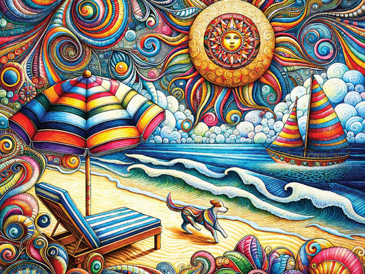 Dog Days of Summer 550 piece puzzle