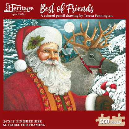 Best of Friends 550 piece Christmas puzzle