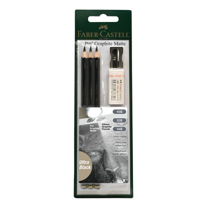 Pitt Graphite Matte, Sketching Set (10B, 12B, 14B)