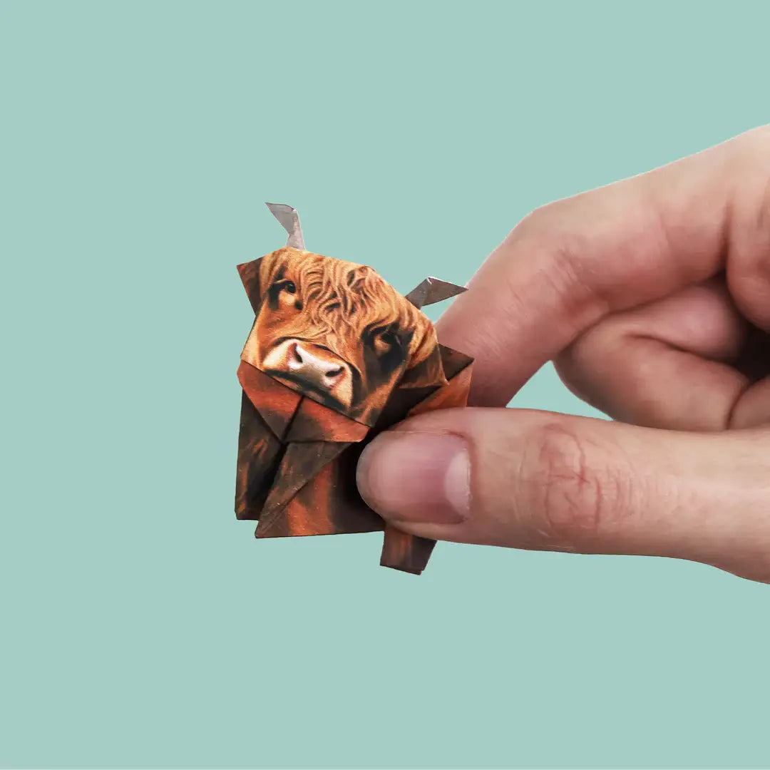 Paper Highland Cows | DIY Origami Kit for Animal Lovers