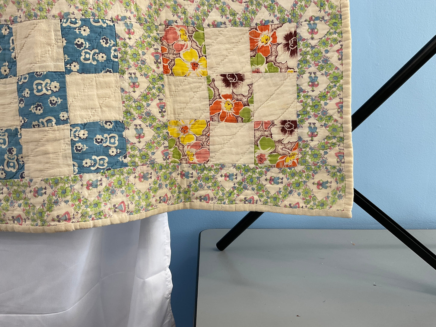 9 patch 1920s/30s Quilt