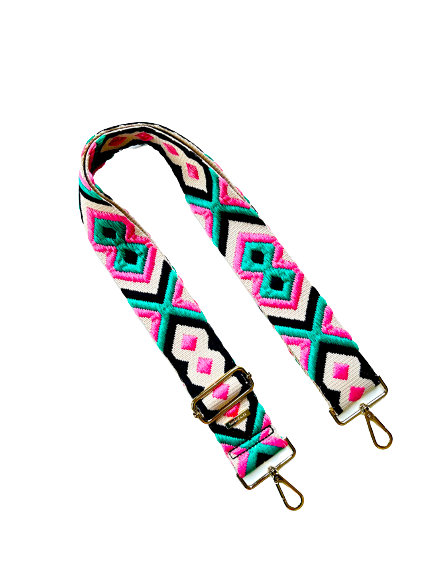 Boho Western Luxury Guitar Purse Strap - 7 Colors