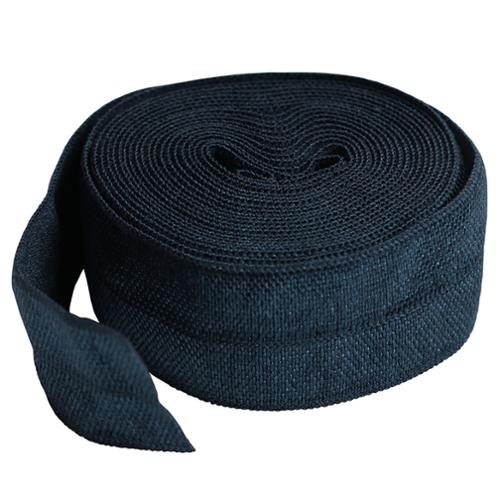 Fold Over Elastic 2yd Navy