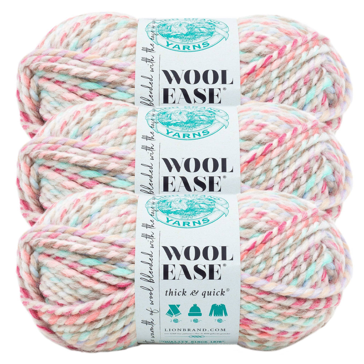 Lion Brand Yarn Wool-Ease Thick & Quick Blend