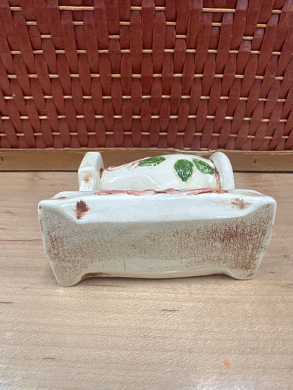 Vintage  Small Porcelain SEWING MACHINE Shaker
