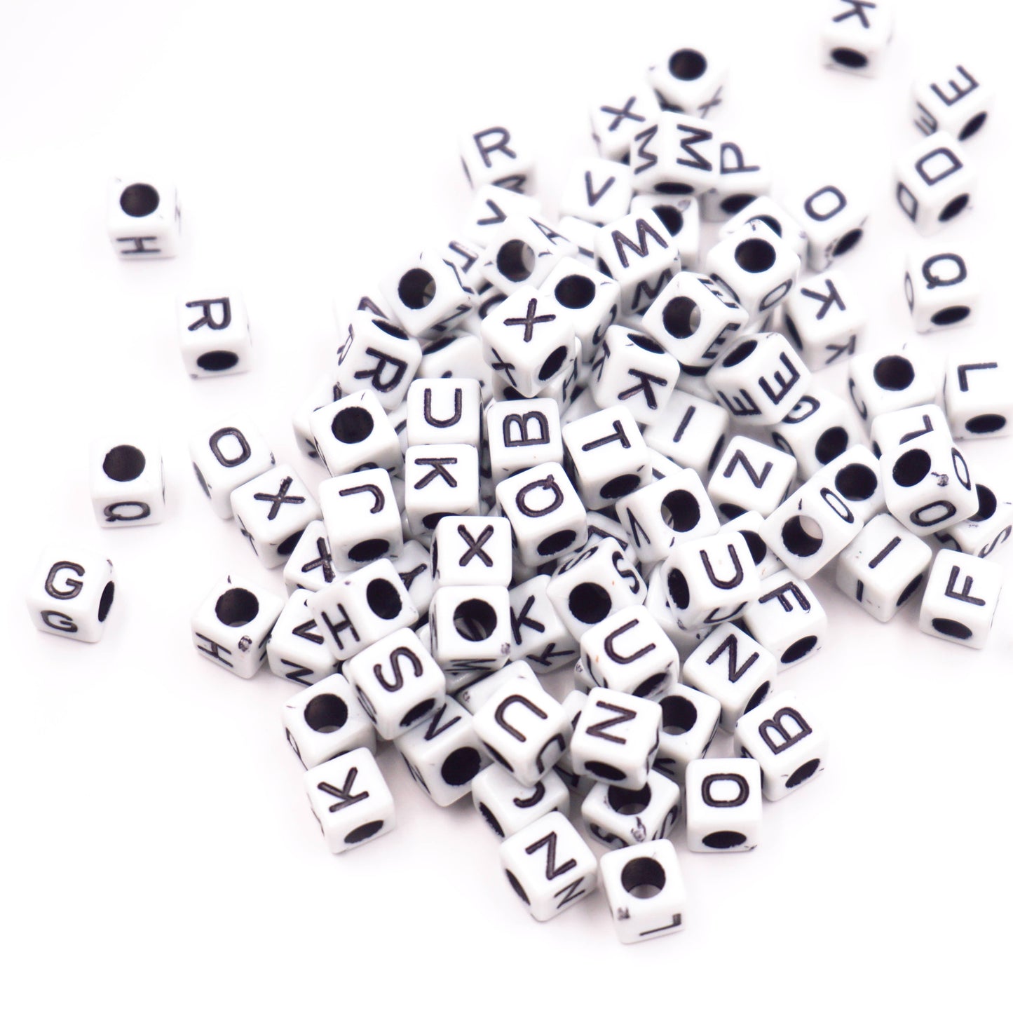 Alphabet Beads - Cube Shape (4 colors available)