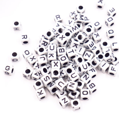 Alphabet Beads - Cube Shape (4 colors available)