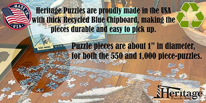 Fossilized Shark's Teeth 550 Piece Puzzle