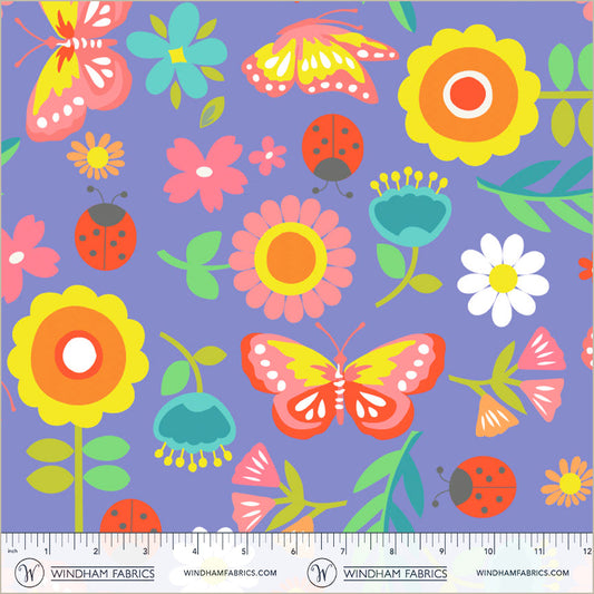 Winterfleece - Prints Garden Play Winter &ndash; - Purple