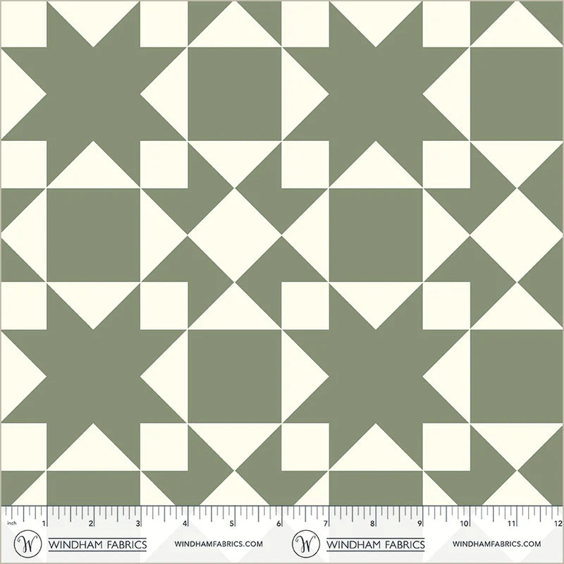 Perfect Points II, Sawtooth, Jade, High Density Cotton