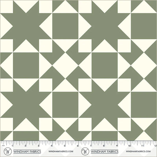 Perfect Points II, Sawtooth, Jade, High Density Cotton