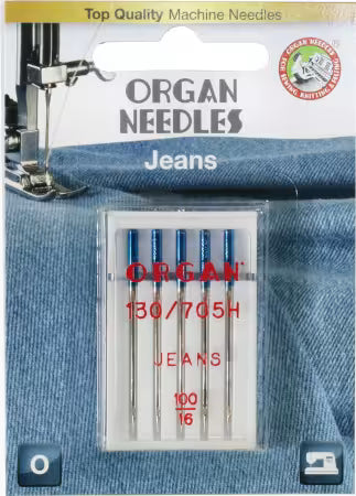 Organ Brand Jeans #100/16 Needles