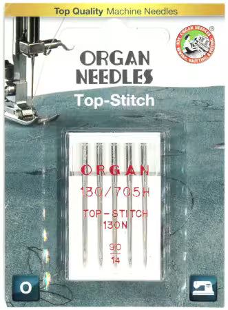 Organ Machine Needles - Top Stitch (90/14)