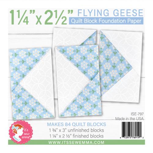 1.25x2.5 Flying Geese Fndn Papr