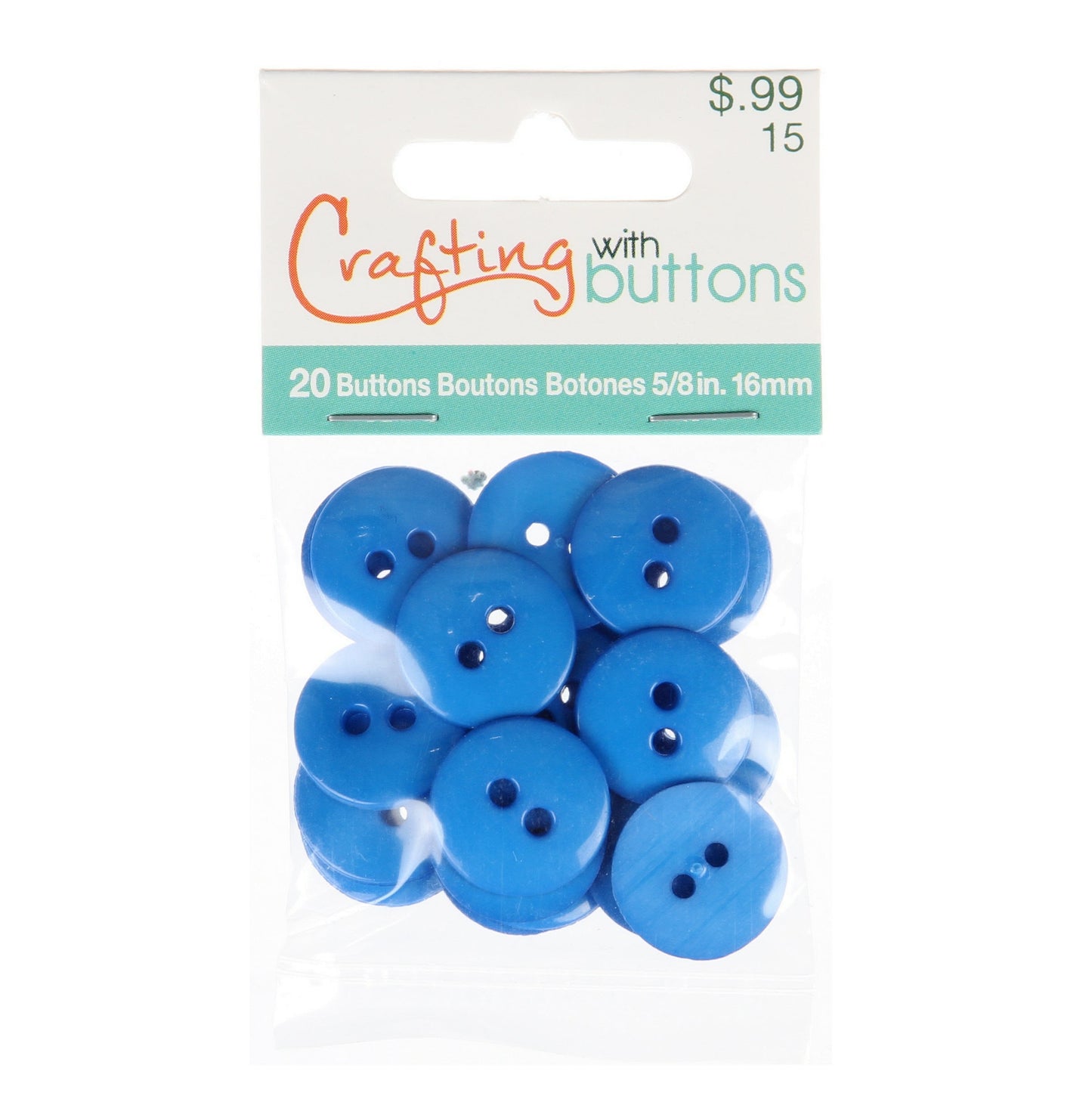 Button Bag (Electric Blue)