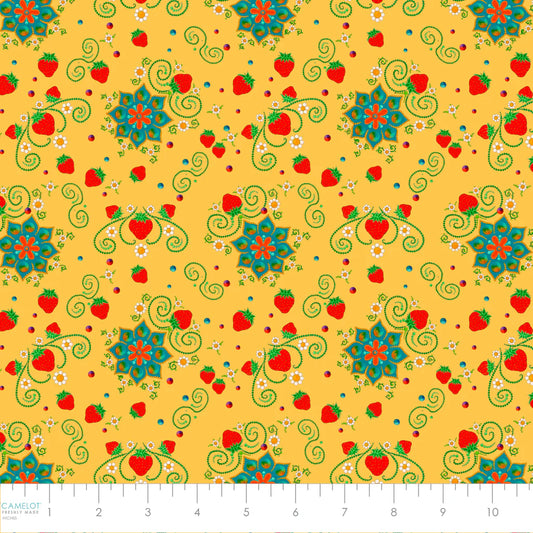 Sacred Strawberries (Yellow)