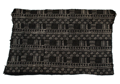 Ebony Black Bogolan Mali Mud Cloth (Mopti Design)