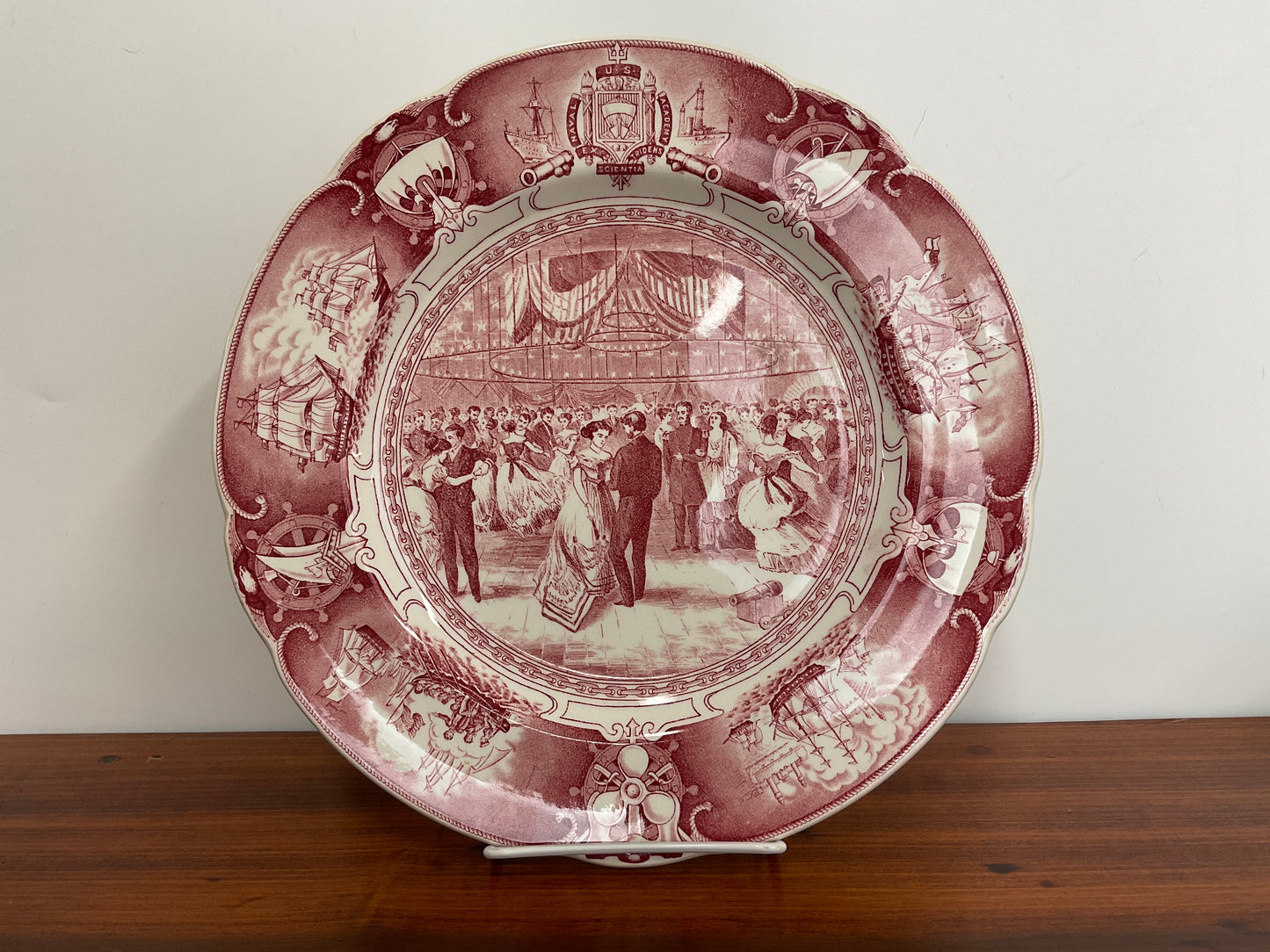 Wedgewood U.S. Naval Academy Plate-Rose