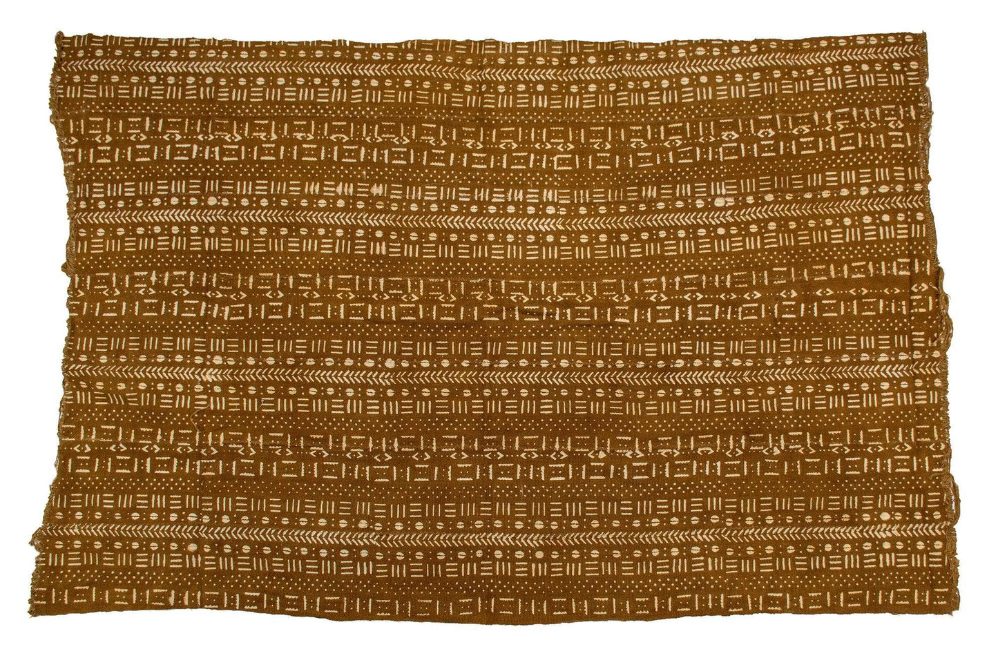 Caramel Brown Bogolan Mali Mud Cloth (Bamako Design)