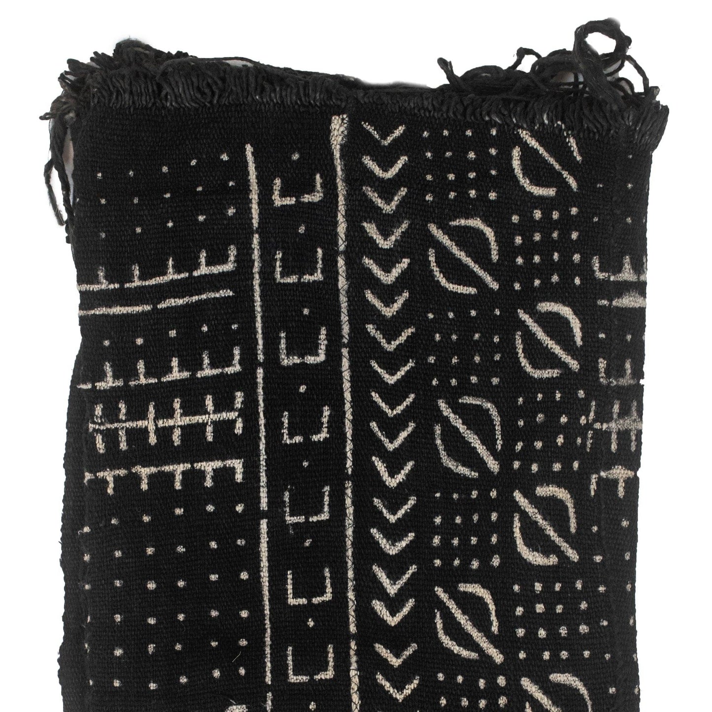 Ebony Black Bogolan Mali Mud Cloth (Mopti Design)