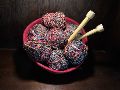 Felt Bowl - Small | Wool Felt Yarn Bowl | Knitting Bowl