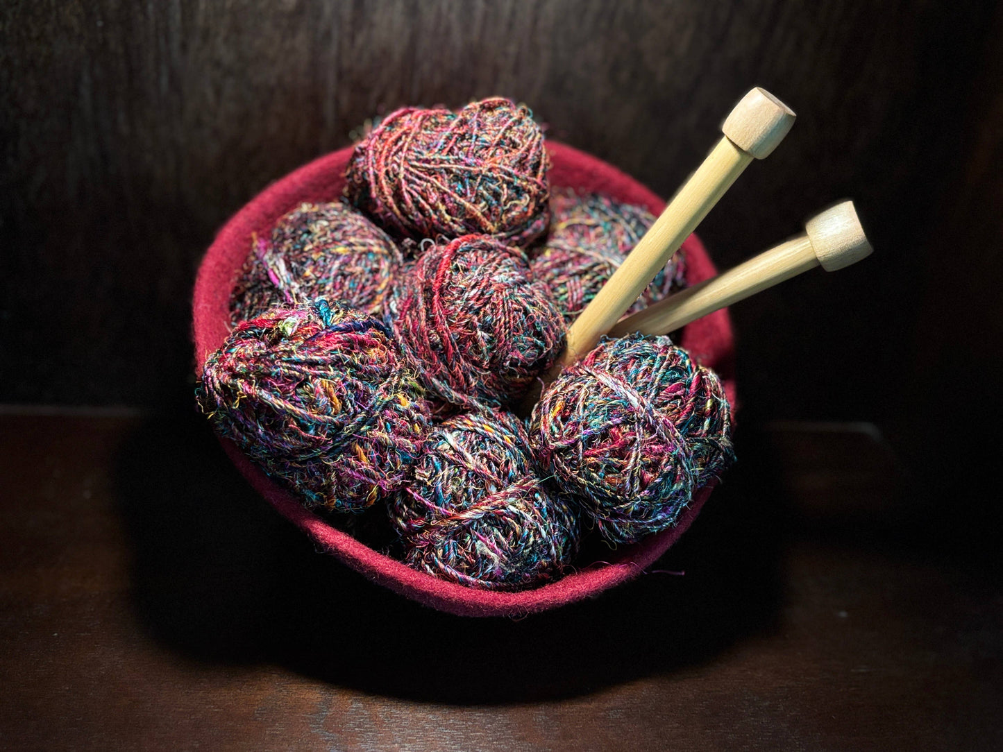 Felt Bowl-Large | Wool Knitting Bowl | Catch-all Home Decor