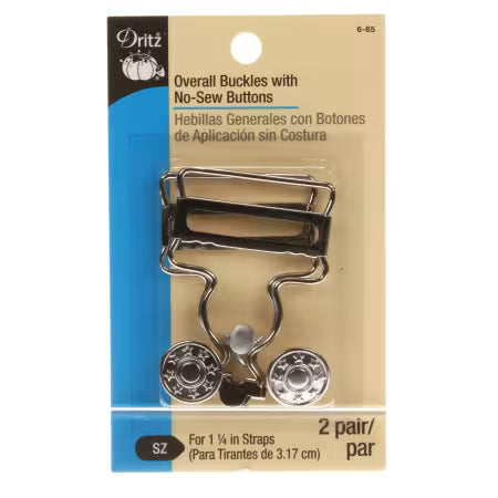 Overall Buckle With No Sew Buttons 1-1/4in