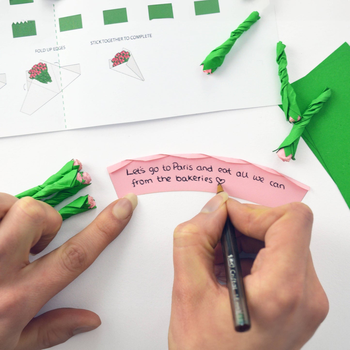 Write Me Roses | Personalized Paper Flower Gift Kit