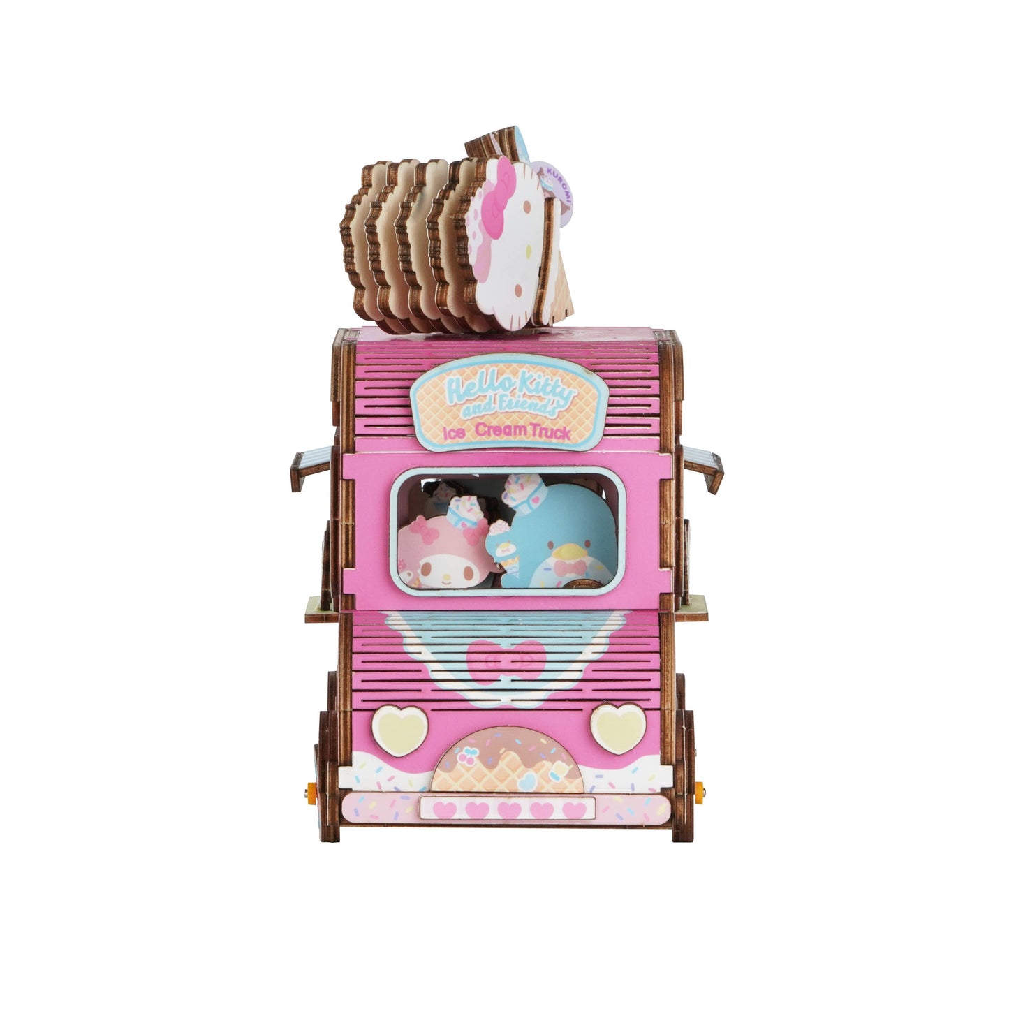 3D Wooden Music Box Puzzle: Hello Kitty® Ice Cream Truck