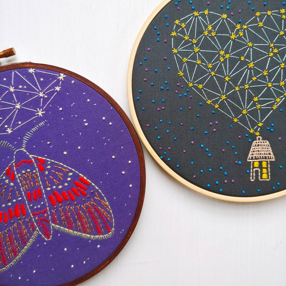 Stargazing embroidery kit