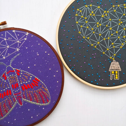 Stargazing embroidery kit