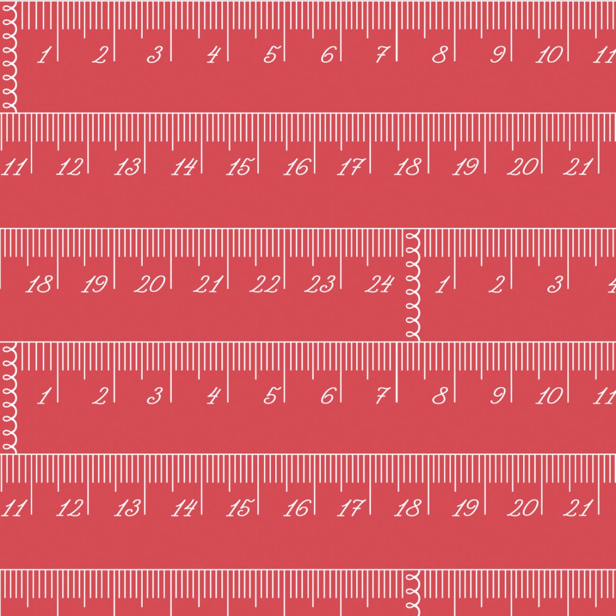 Chic Rulers - Coral - En Vogue by Camelot Fabrics