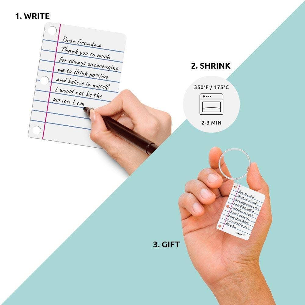 Little Letter Shrink Keyring Kit | Craft Kits | DIY Kits