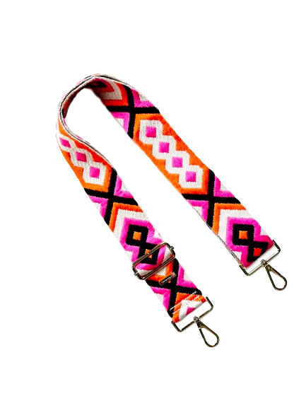 Boho Western Luxury Guitar Purse Strap - 7 Colors