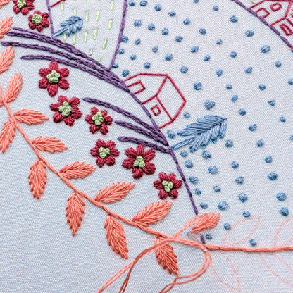 Rolling hills embroidery kit