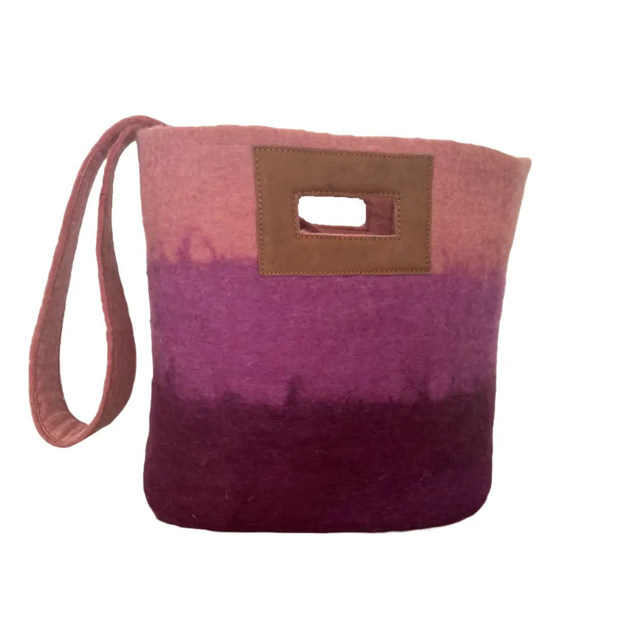 Ombre Felted Wool Tote