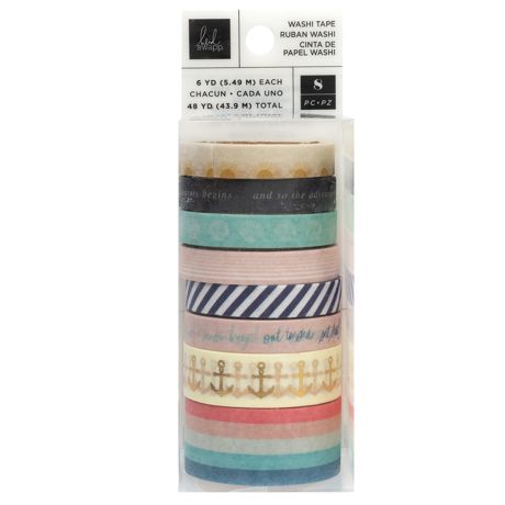 - Heidi Swapp Set Sail Washi Tape Rolls - Set Sail Washi (8 Rolls)