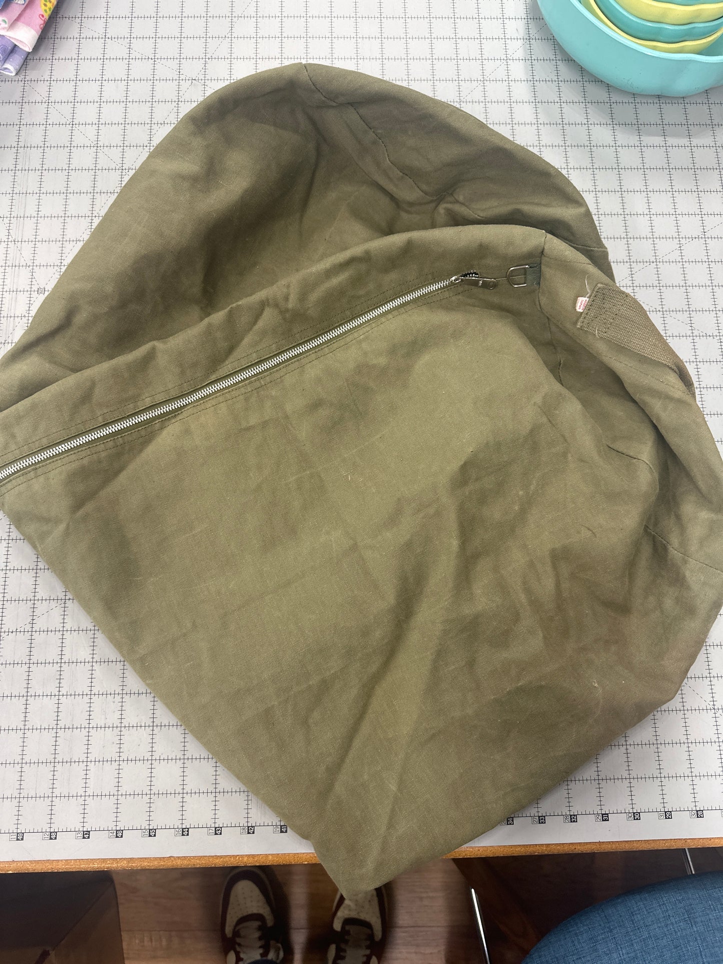 Vintage made in Japan military duffle bag