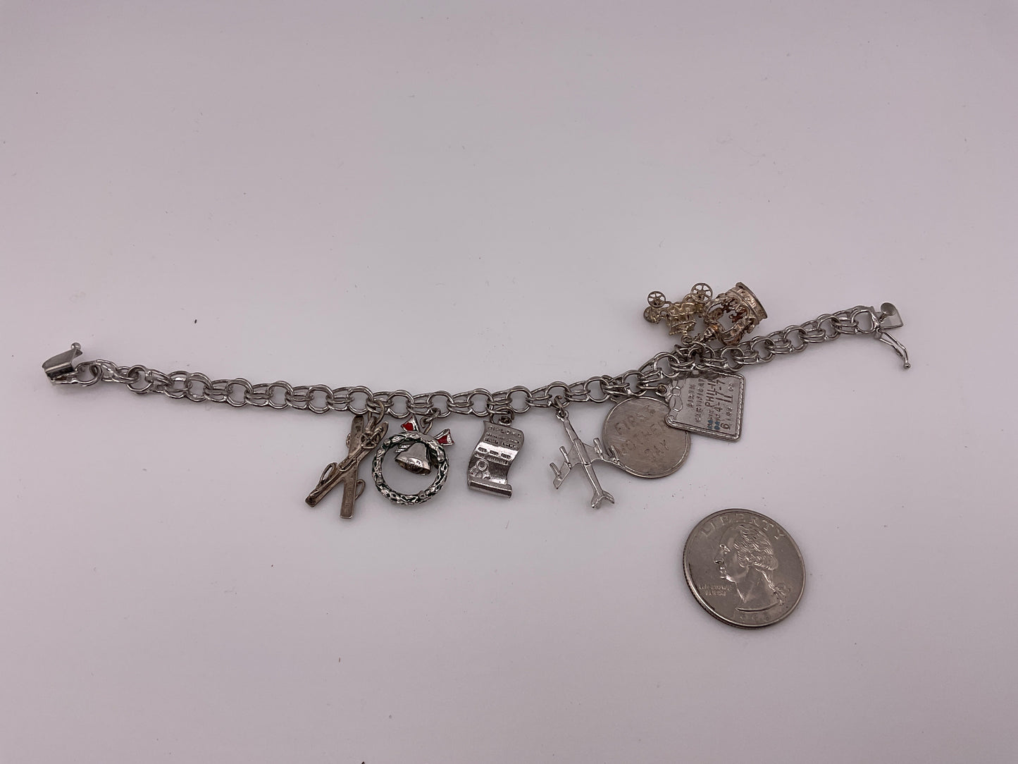 Vintage 8 charm bracelet